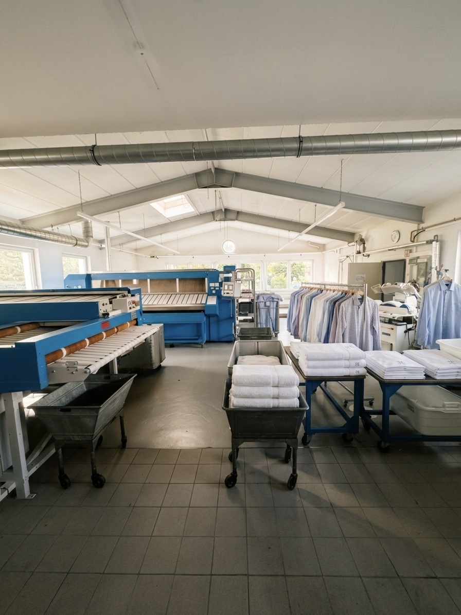 Alltag im Familienbetrieb Thenhausen Textilpflege Bielefeld